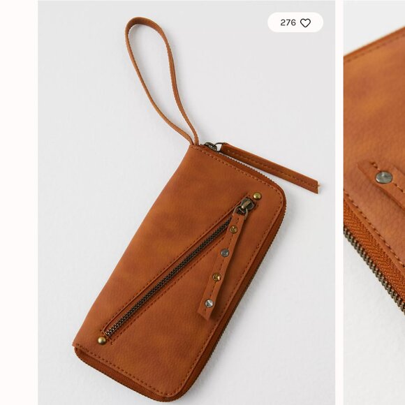 Distressed Vegan Wallet (Free People) - Picture 1 of 12